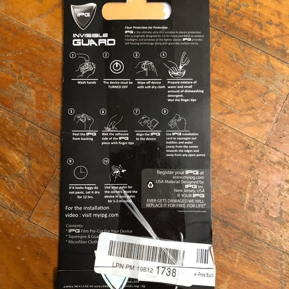 IPG Invisible Guard back Iphone 11 protector - Picture 2 of 2